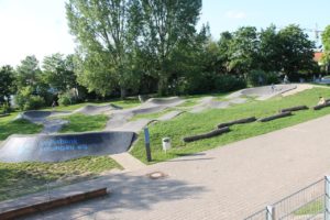 Die Pumptrack-Anlage am Schulzentrum